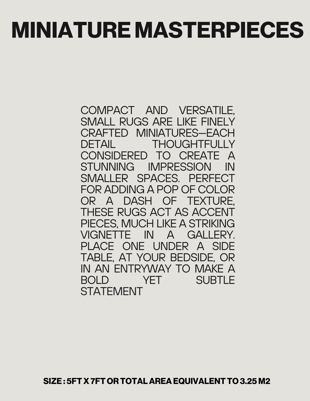 La alfombra a medida